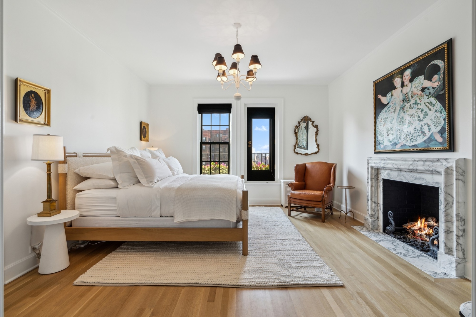 3100 North Sheridan Road, Unit 14B Chicago, IL 60657 - Photo 37 of 50 a living room with furniture and a fireplace