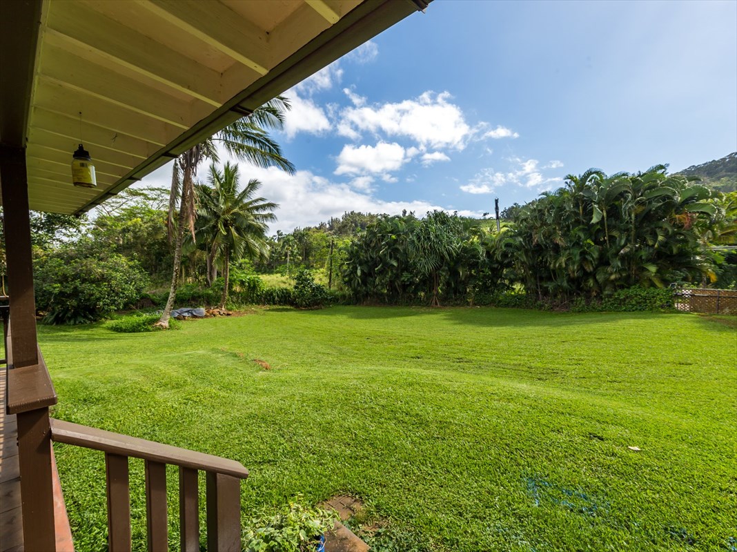 5698 Olohena Road, Unit 17 Kapaa, HI 96746 - Photo 18 of 23 a view of a yard with a trees