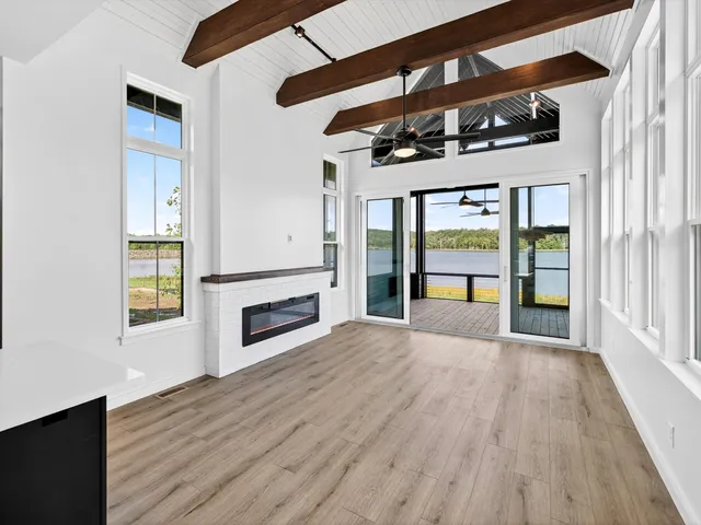 a kitchen with stainless steel appliances wooden cabinets and a counter top space