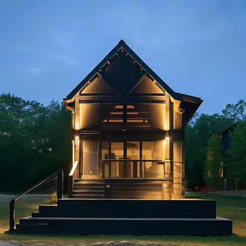 a view of outdoor space with seating space