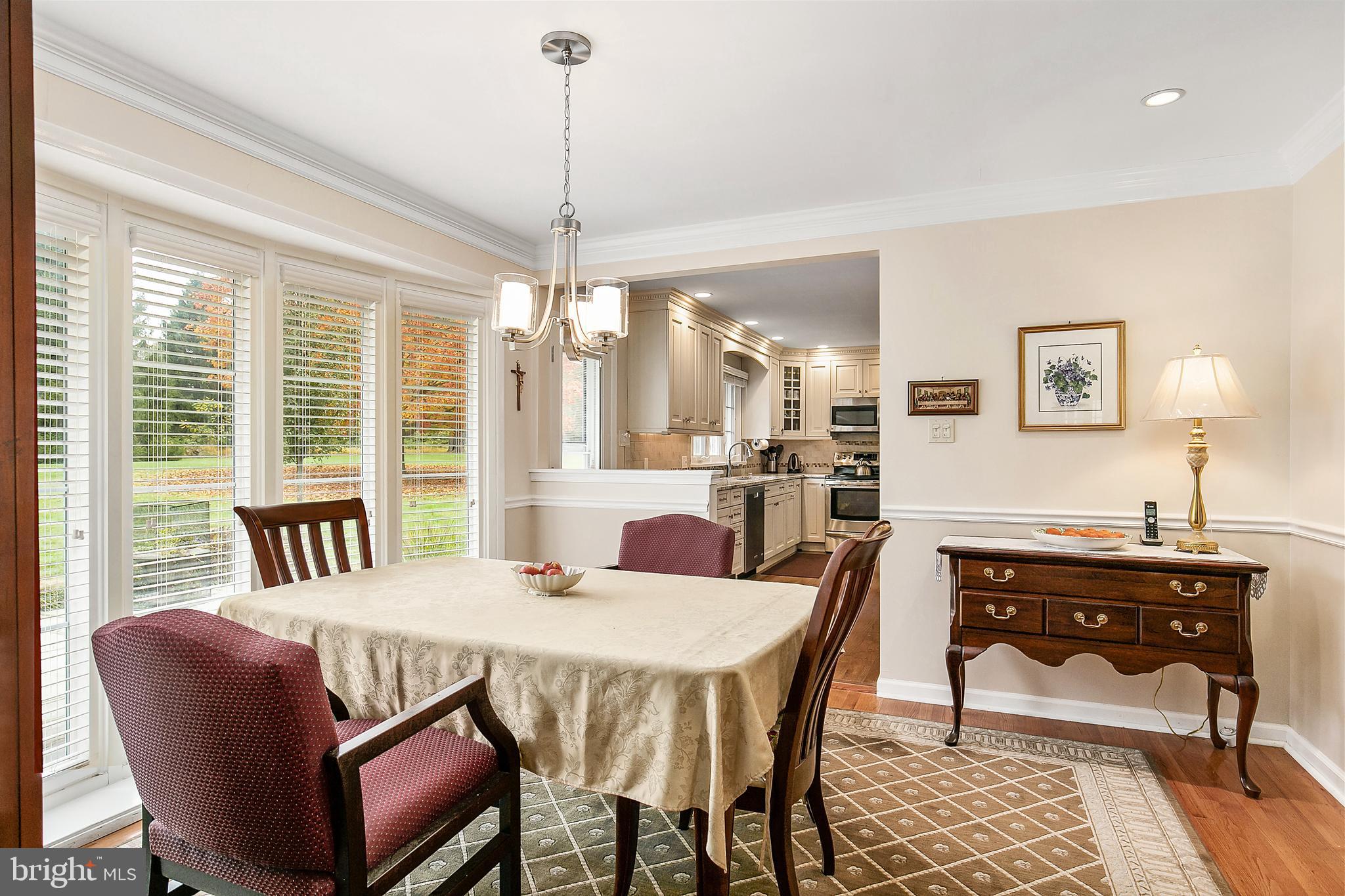 9 Dale Road Burlington, NJ 08016 - Photo 12 of 41 Floor to ceiling casement windows in dining room