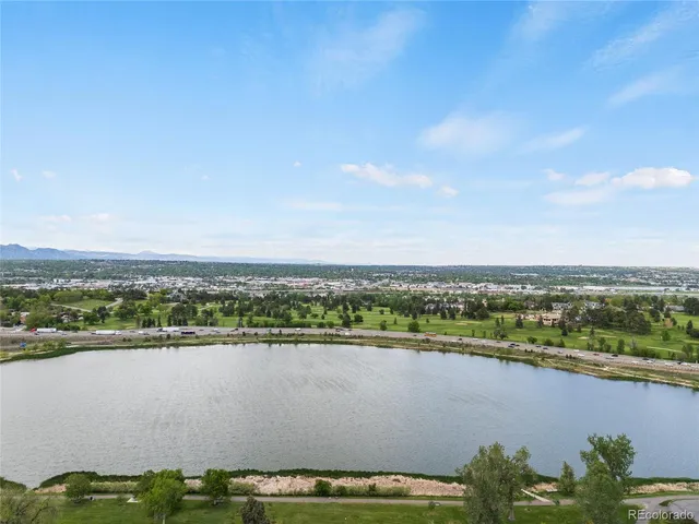 an aerial view of a city