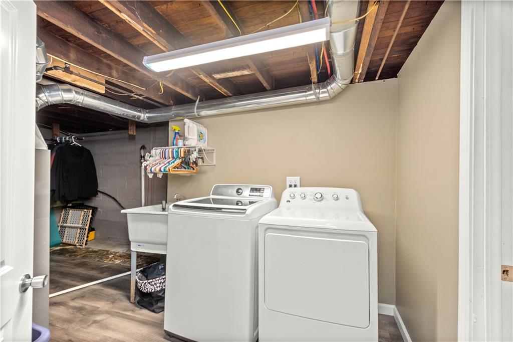 133 Baker Rd Extension Monaca, PA 15061 - Photo 20 of 25 a utility room with dryer and washer