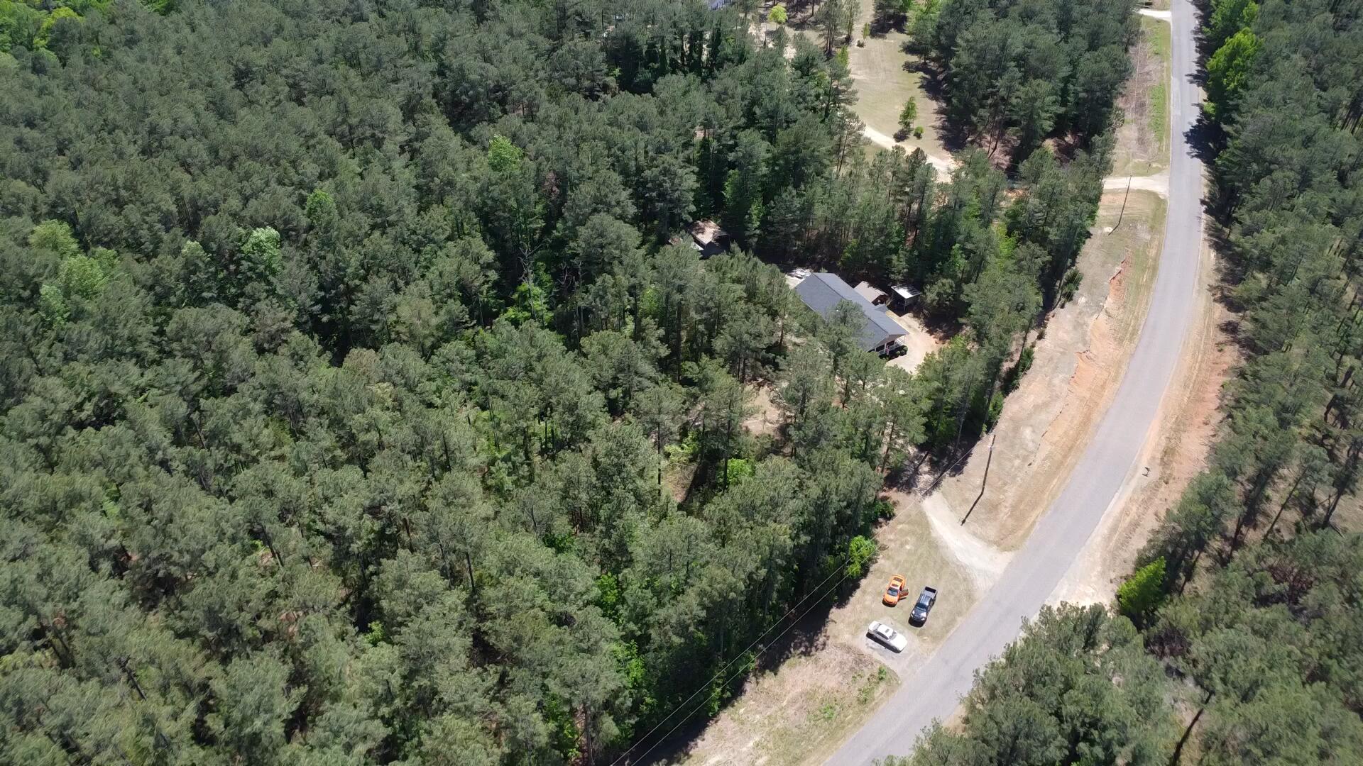 1405 Garrett Road Clarks Hill, SC 29821 - Photo 46 of 51 an aerial view of residential house with outdoor space and trees all around