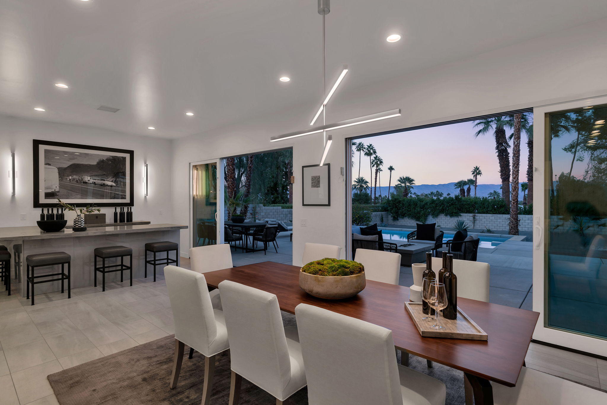 71374 Biskra Road Rancho Mirage, CA 92270 - Photo 20 of 75 a view of a dining room with furniture window and outside view