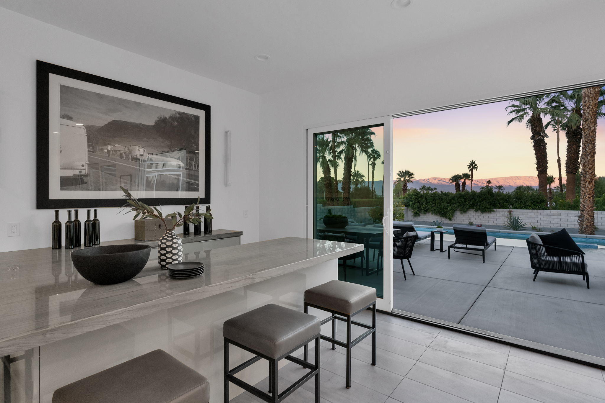 71374 Biskra Road Rancho Mirage, CA 92270 - Photo 22 of 75 Triple sliding doors wide open