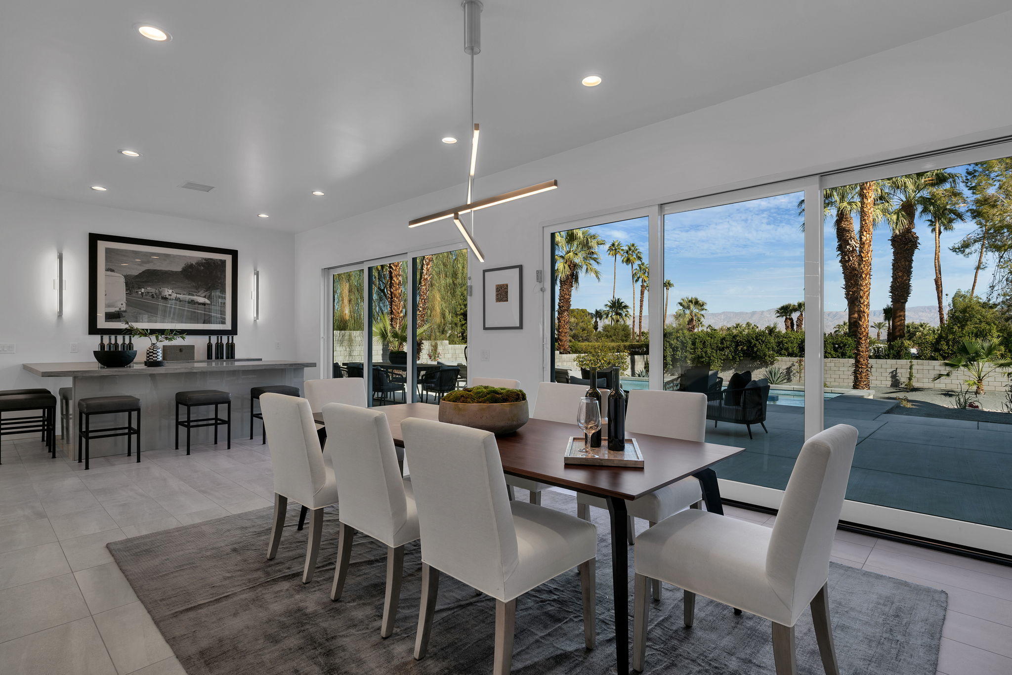 71374 Biskra Road Rancho Mirage, CA 92270 - Photo 9 of 75 a view of a dining room with furniture window and outside view