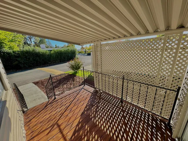 a view of a roof deck