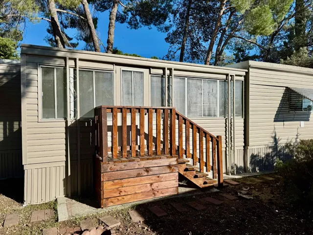 a view of a black gate