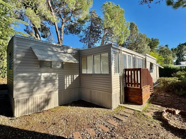 a backyard of a house