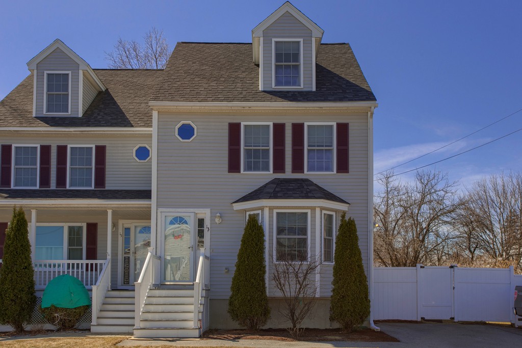 a front view of a house