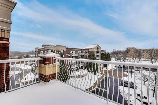 a view of city from balcony