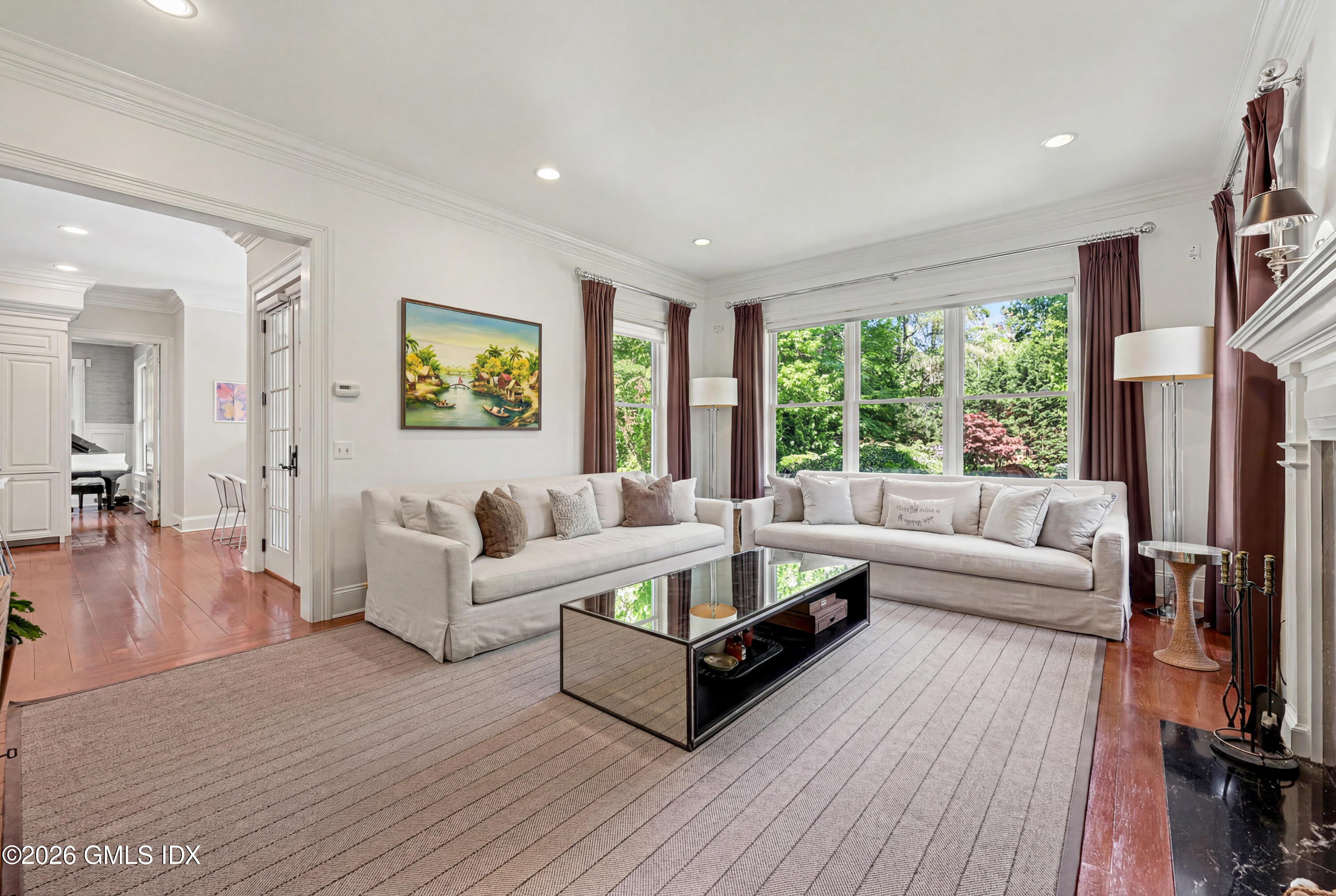 26 Circle Drive Greenwich, CT 06830 - Photo 11 of 29 Family Room Open to Terrace