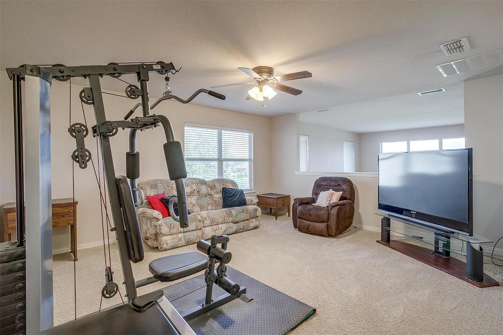 2536 Glenn Ranch Drive Burleson, TX 76028 - Photo 25 of 40 a living room with furniture a air conditioner vent and a window
