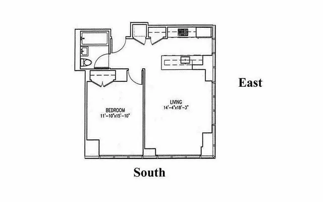 $1,250,000 | 350 West 42nd Street, Unit 46E | Hell's Kitchen