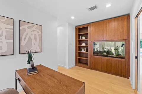 a room with furniture and window