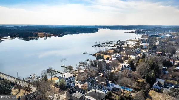 an aerial view of a city