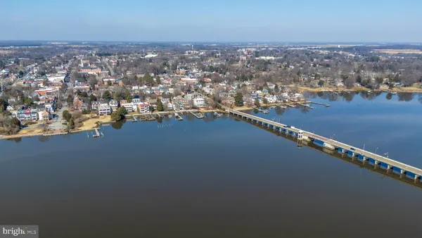 an aerial view of a city