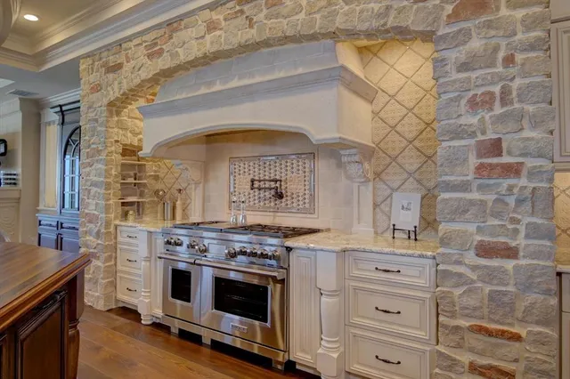 a view of a swimming pool with an outdoor space and seating area