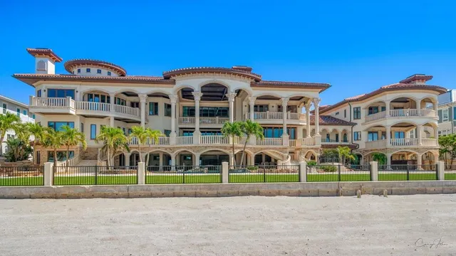 a front view of a multi story residential apartment building