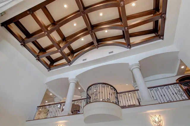 a front view of house with yard and outdoor seating