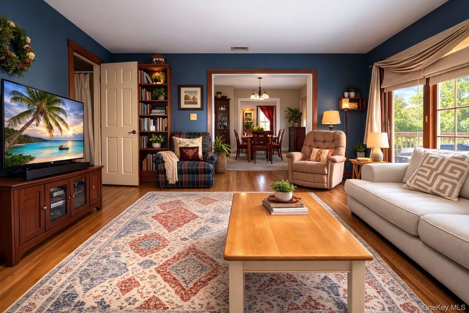 90 South Middletown Road Pearl River, NY 10965 - Photo 13 of 47 a living room with furniture and a flat screen tv