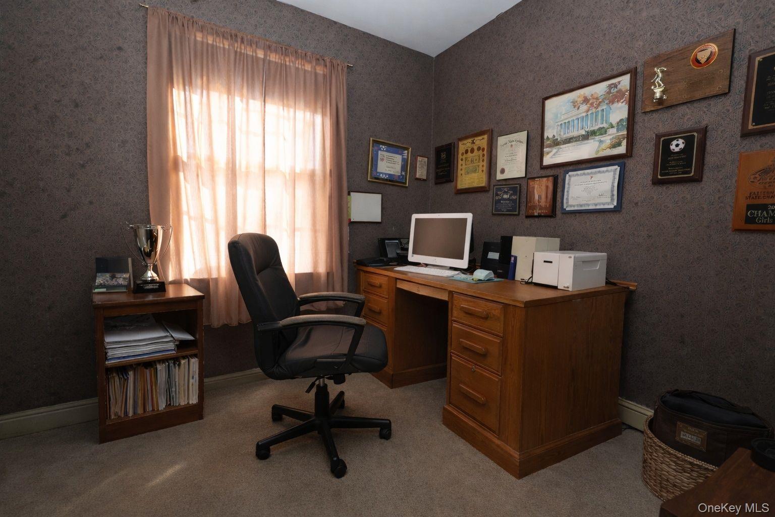 90 South Middletown Road Pearl River, NY 10965 - Photo 17 of 47 a view of a workspace with furniture and a window
