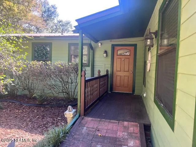 a view of an entryway door