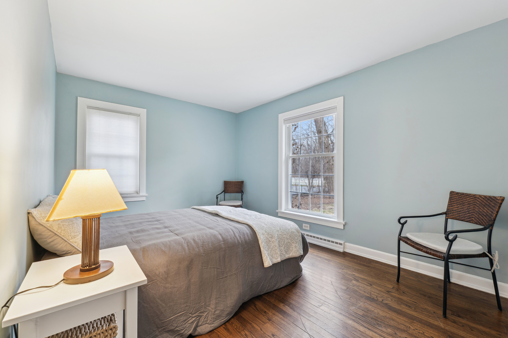 170 East Old Elm Road Lake Forest, IL 60045 - Photo 12 of 31 a bed room with a bed tv and a chair