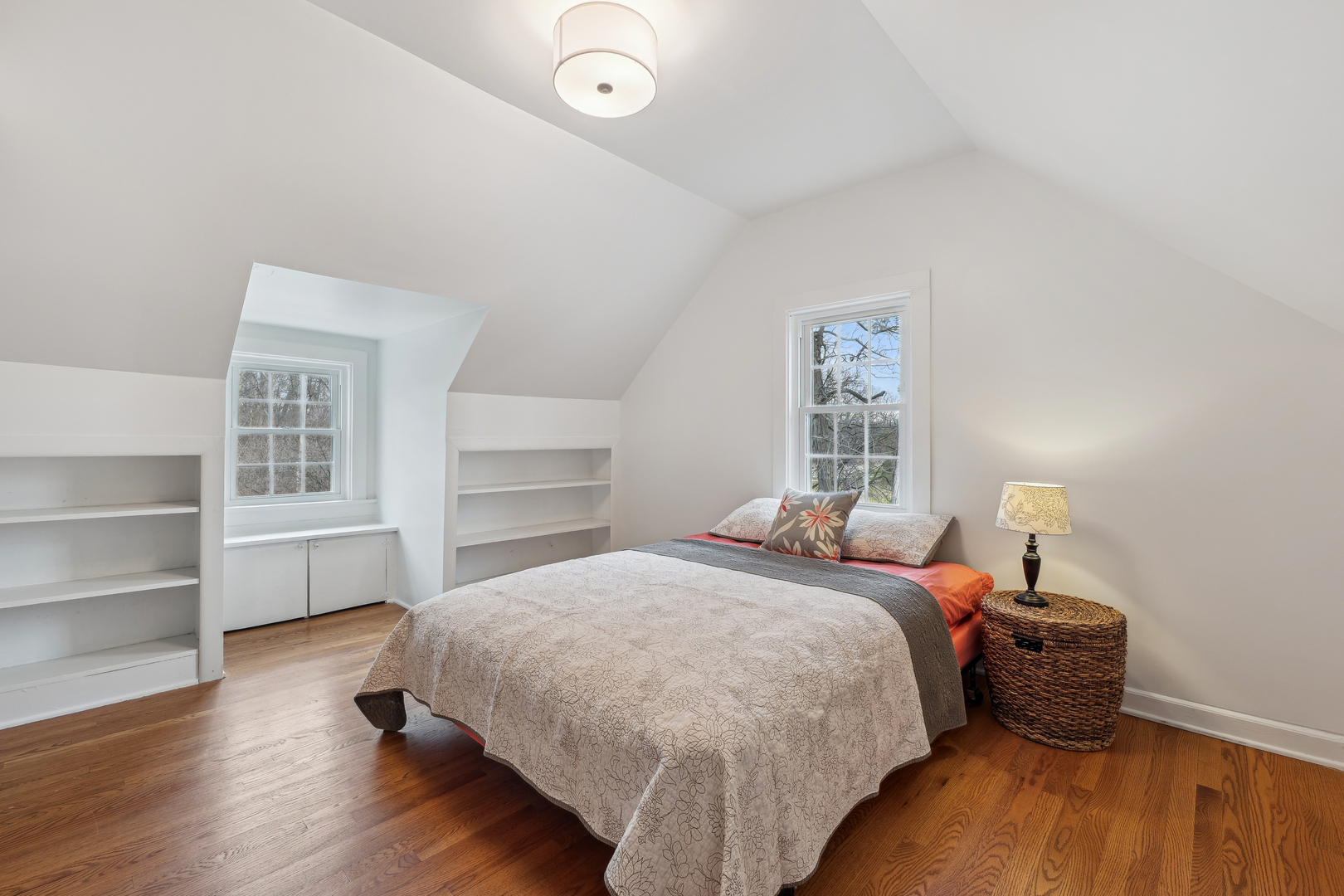 170 East Old Elm Road Lake Forest, IL 60045 - Photo 17 of 31 a bedroom with a bed and wooden floor