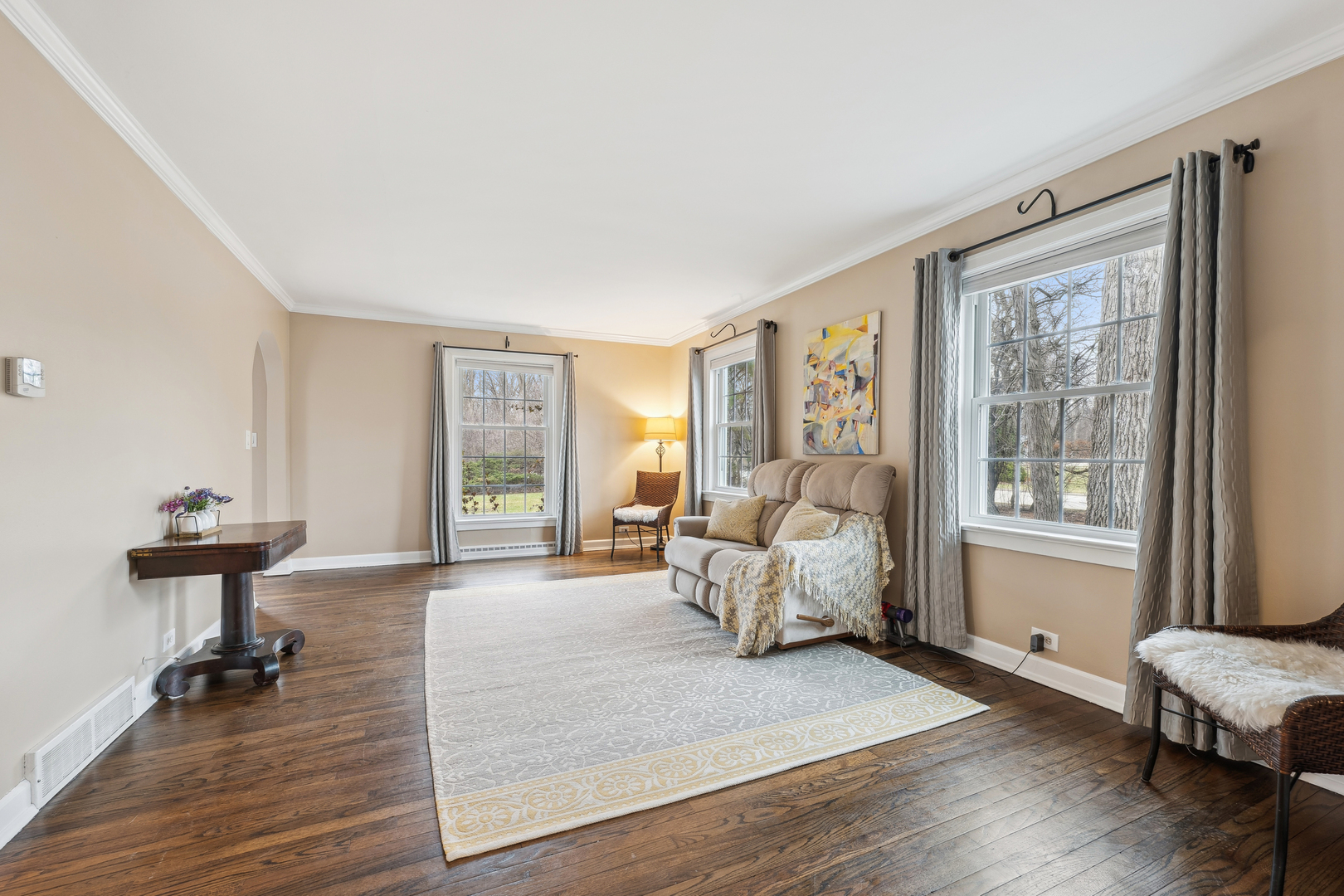 170 East Old Elm Road Lake Forest, IL 60045 - Photo 3 of 31 a bedroom with furniture and a large window