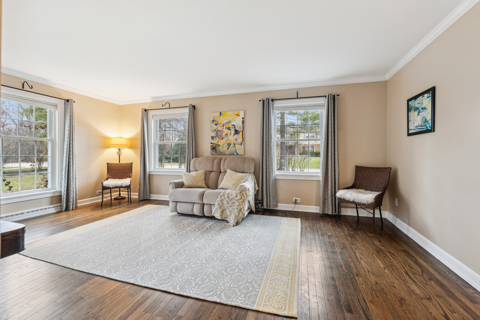 170 East Old Elm Road Lake Forest, IL 60045 - Photo 4 of 31 a living room with furniture and a large window