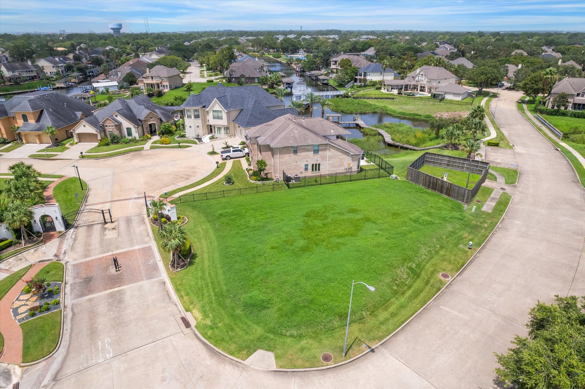 0 Water Way Seabrook, TX 77586 - Photo 5 of 16 an aerial view of a house with a big yard