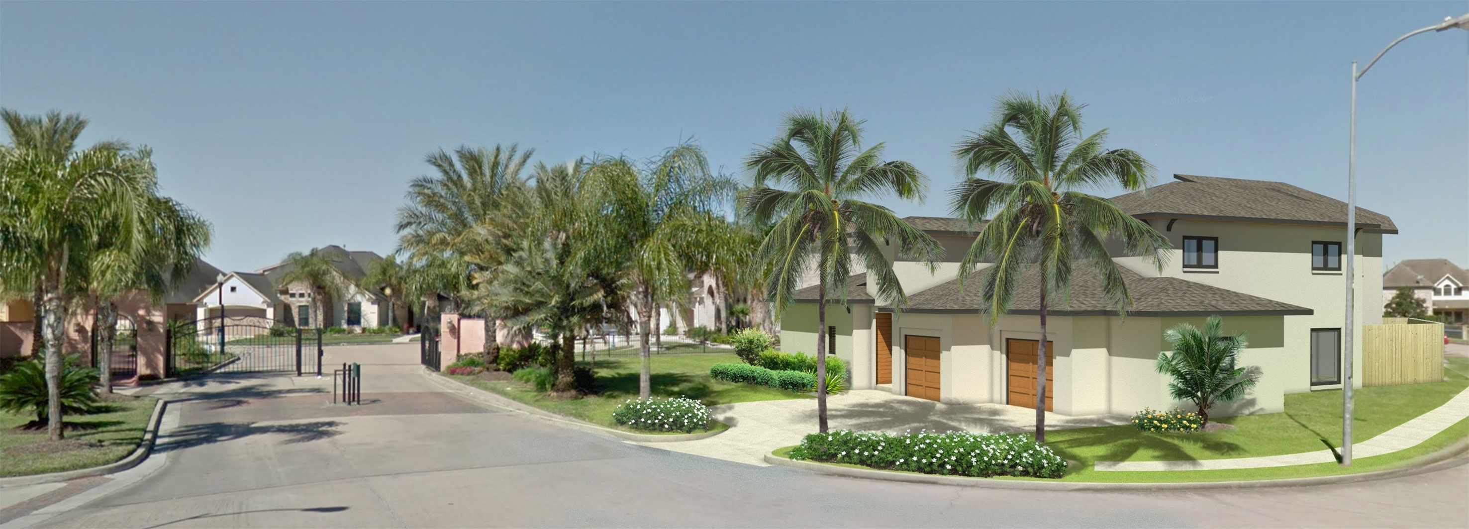 0 Water Way Seabrook, TX 77586 - Photo 6 of 16 a front view of multi story residential apartment building with yard and green space