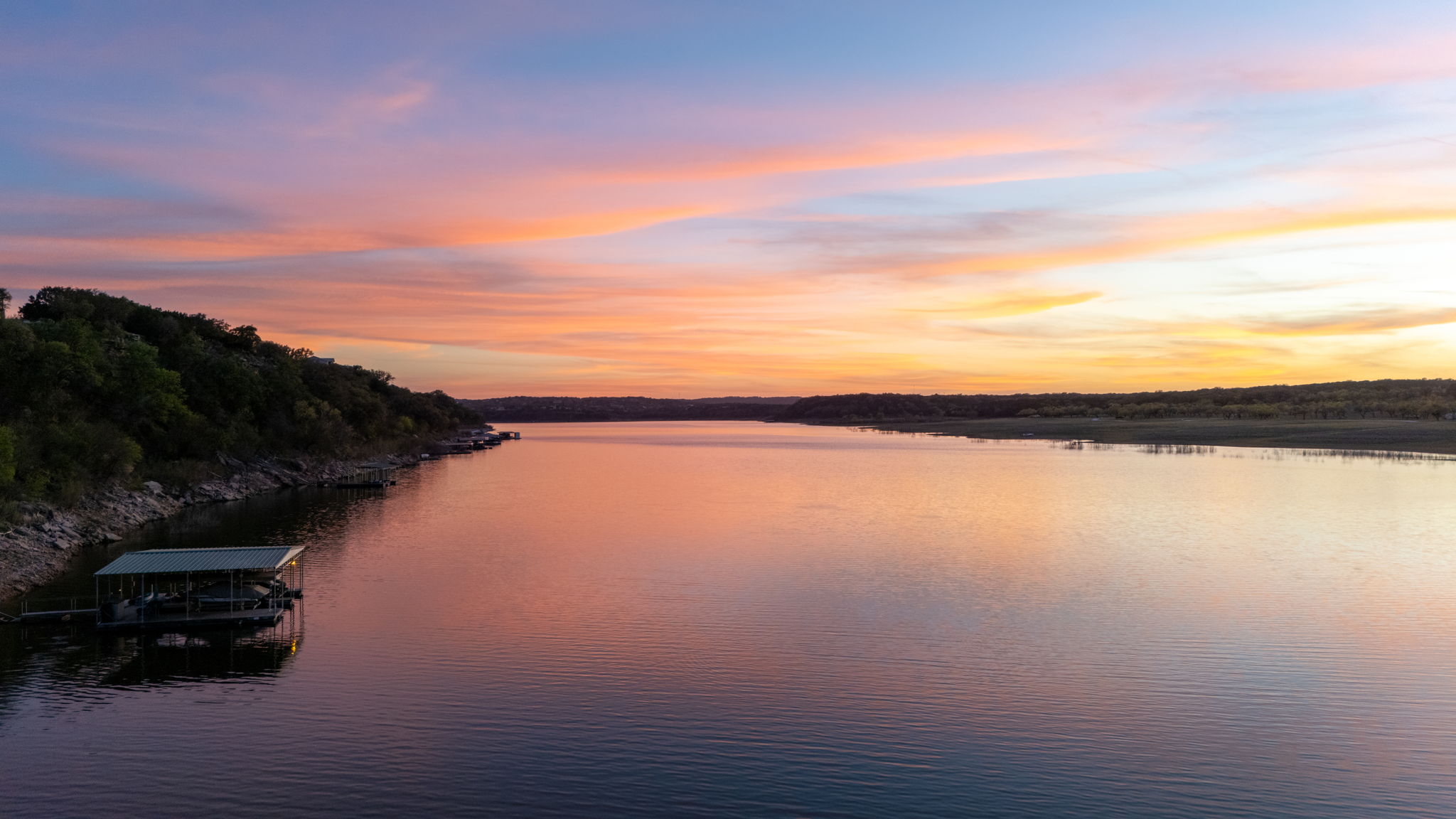 5010 Lookout Ridge Drive Marble Falls, TX 78654 - Photo 31 of 40 Water view with a dock