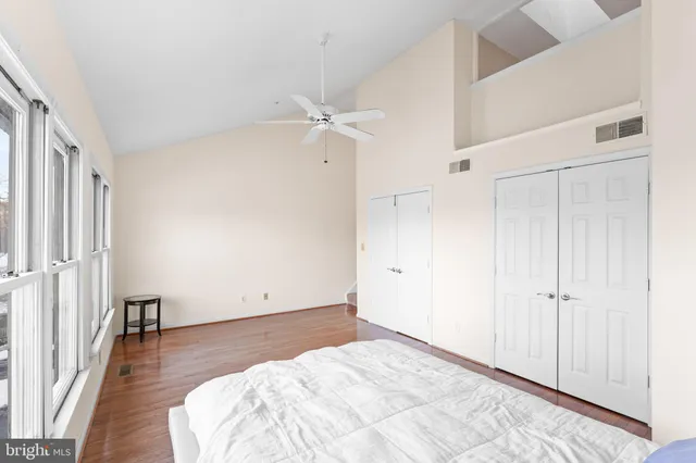 a view of a backyard with a slide