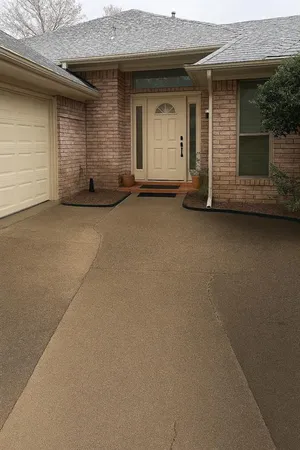 a view of a house with a garage