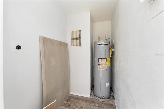 a view of water heater room