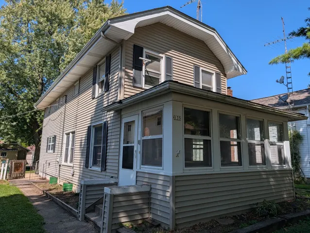 a front view of a house