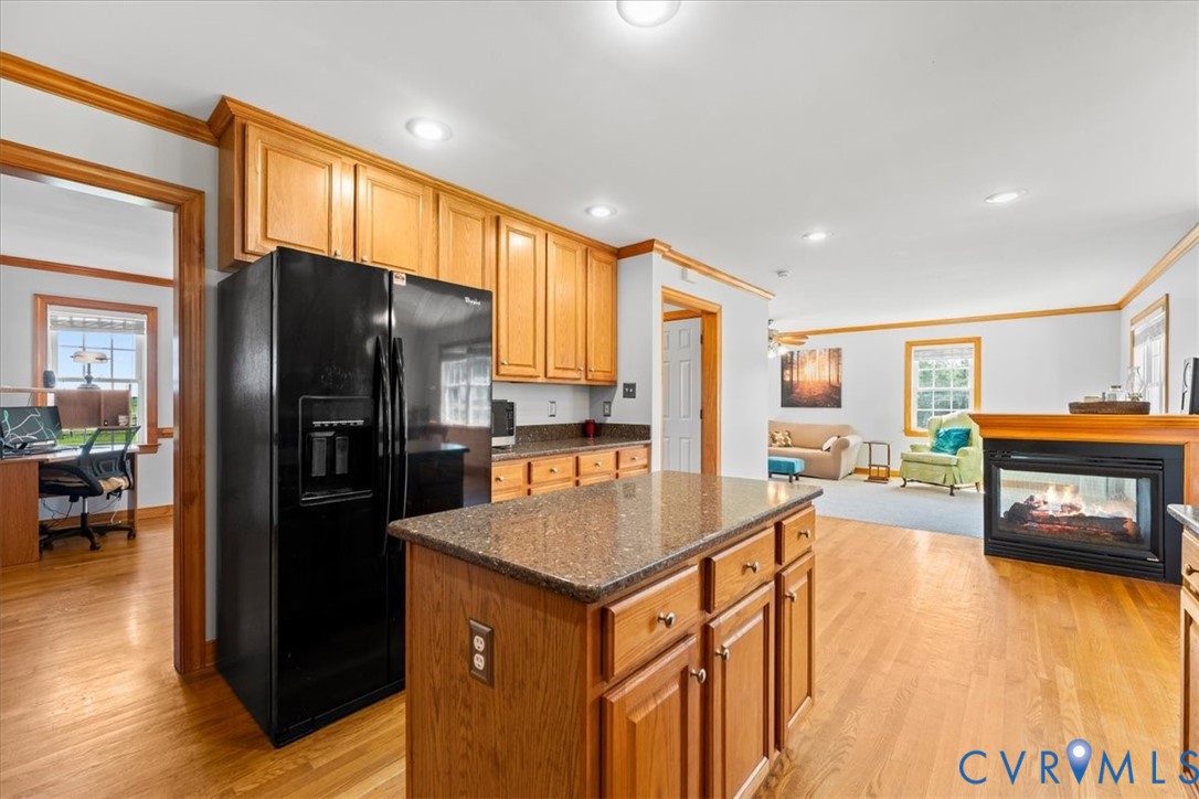 3137 Trenholm Road Powhatan, VA 23139 - Photo 21 of 72 a kitchen with stainless steel appliances granite countertop a refrigerator a stove and a sink