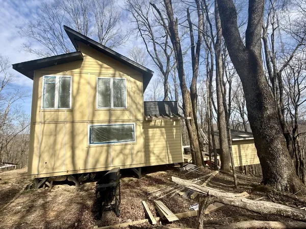a front view of a house