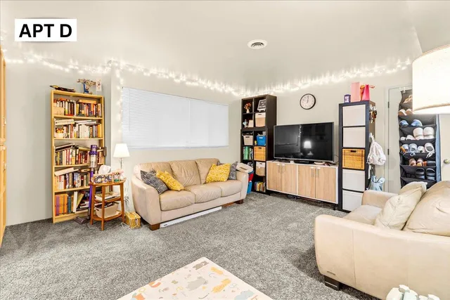 a view of city from a balcony