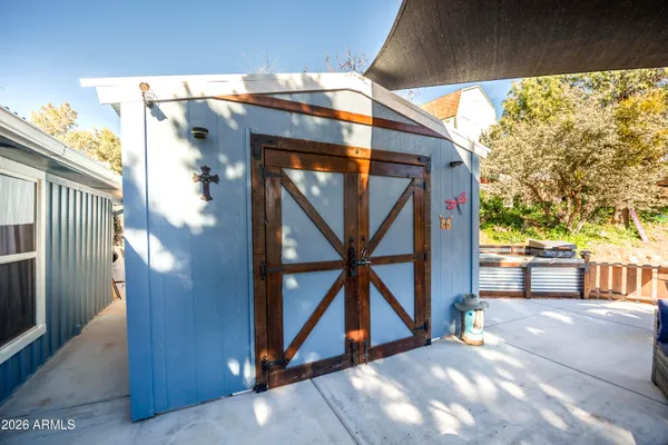 a view of outdoor space and barbecue grill