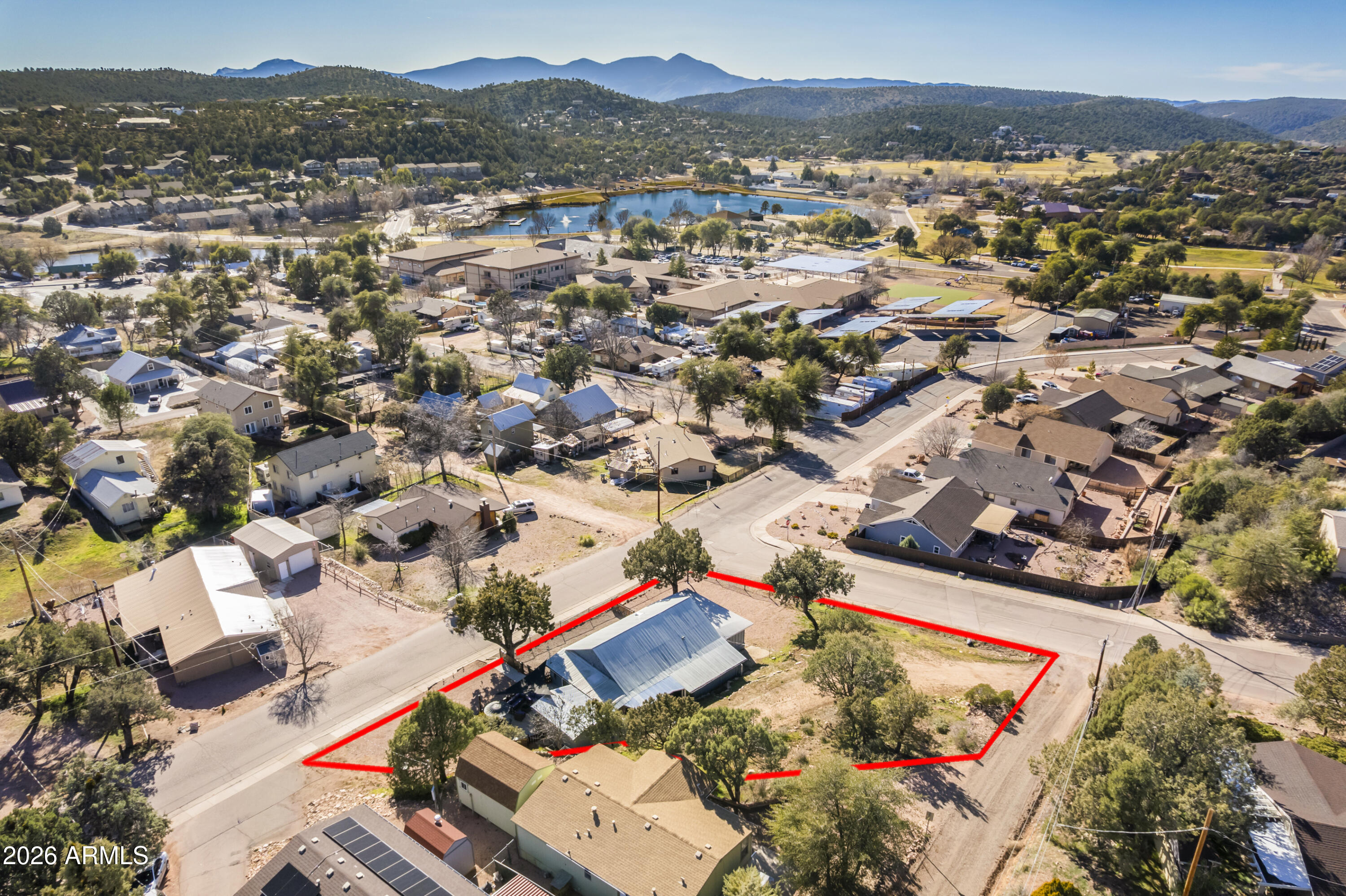 912 West Summit Street Payson, AZ 85541 - Photo 3 of 29 an aerial view of residential houses with outdoor space