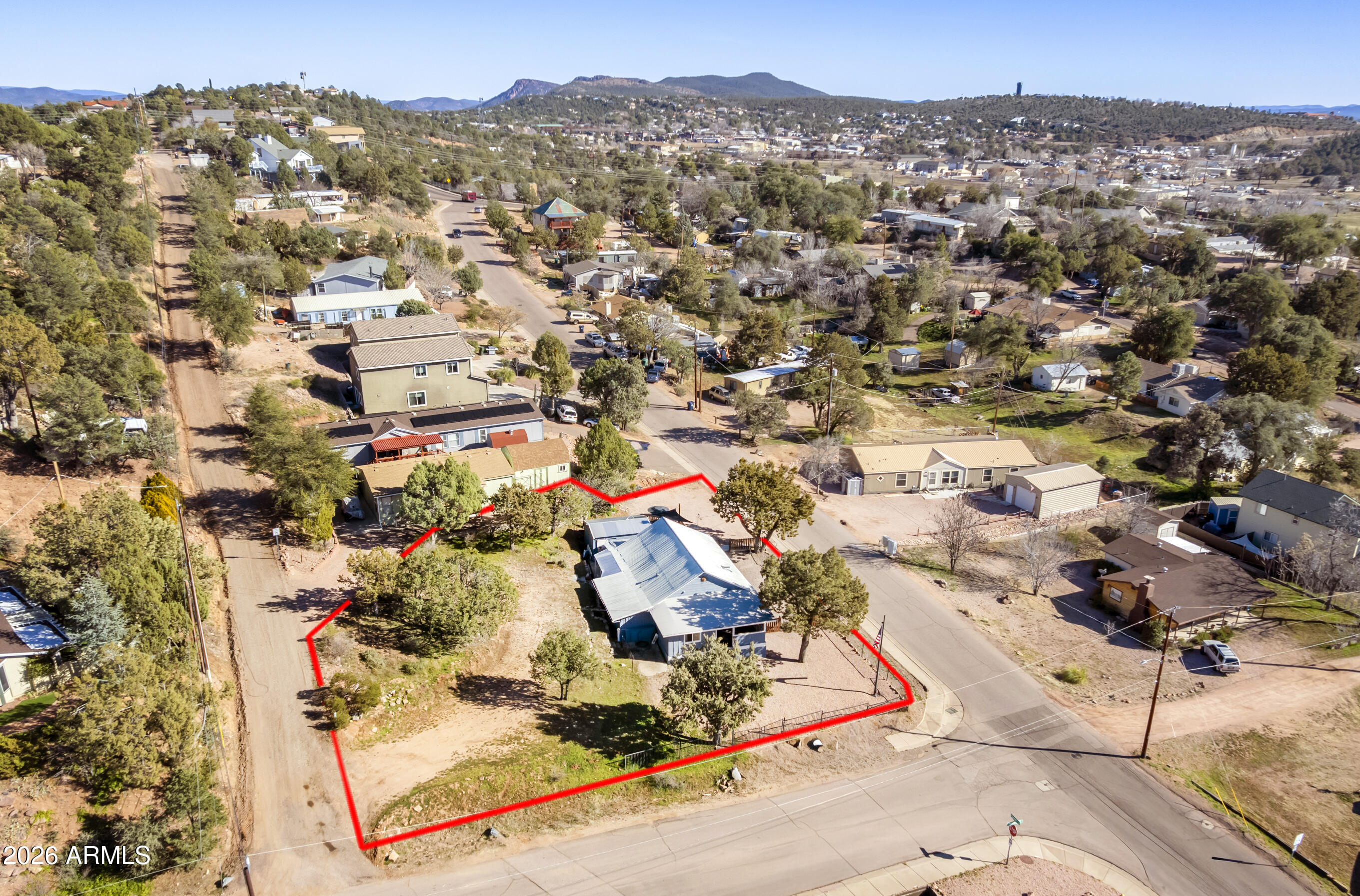 912 West Summit Street Payson, AZ 85541 - Photo 4 of 29 an aerial view of residential houses with city view