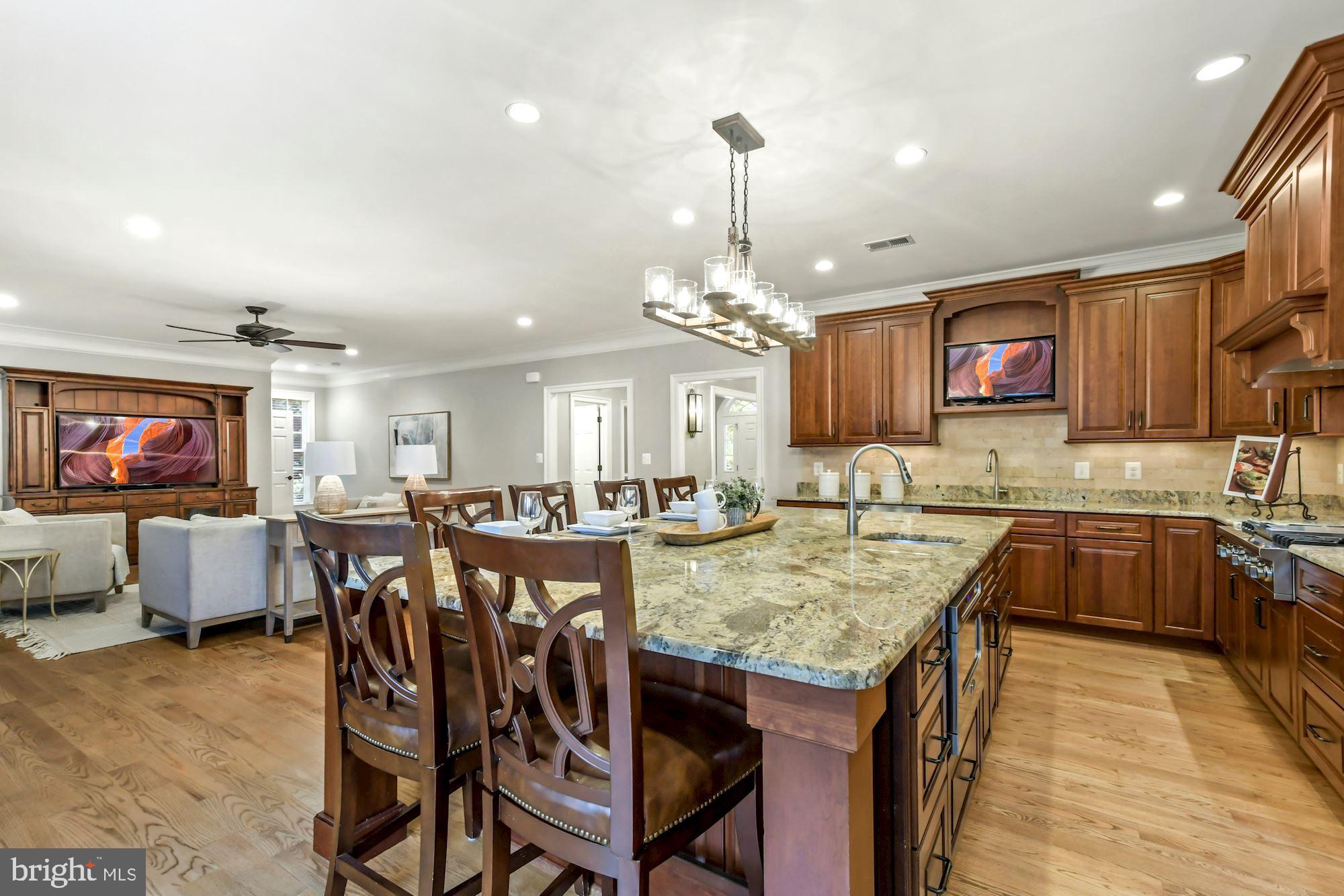 400 Ridge Road Southwest Vienna, VA 22180 - Photo 12 of 72 Open Kitchen to Family Room