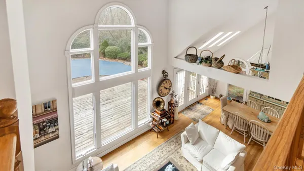 a view of a living room