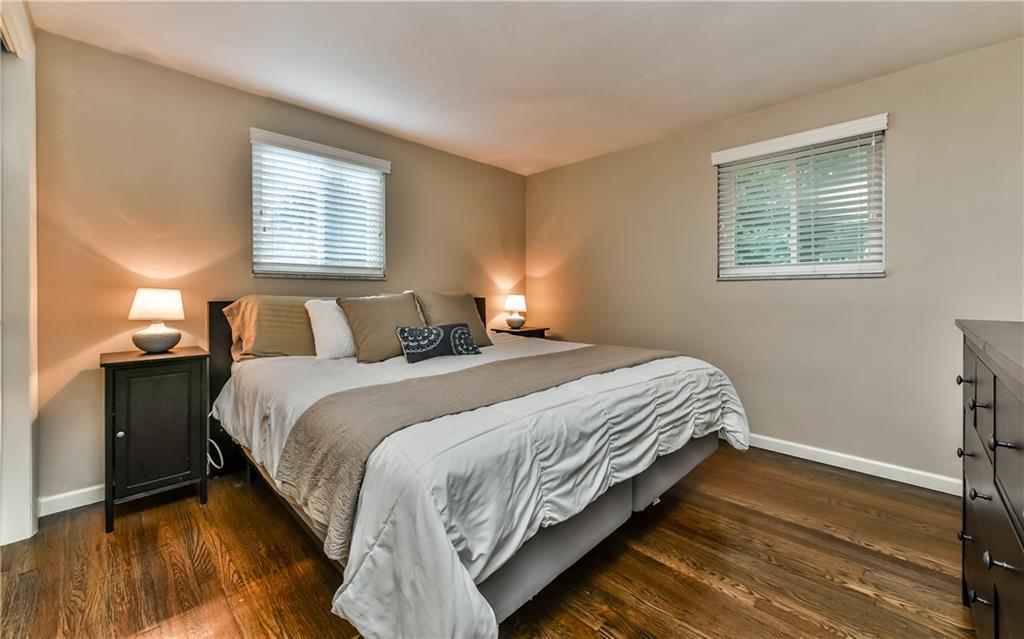 704 Flint Road Allison Park, PA 15101 - Photo 11 of 24 Master Bedroom with Hardwood Floors and Master Bath