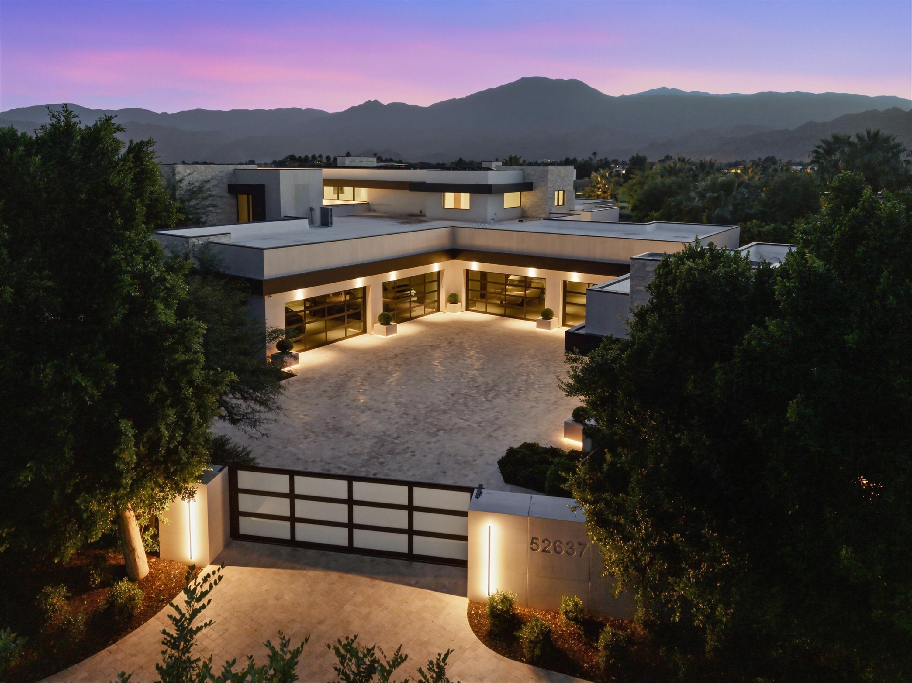 a view of a terrace with a garden