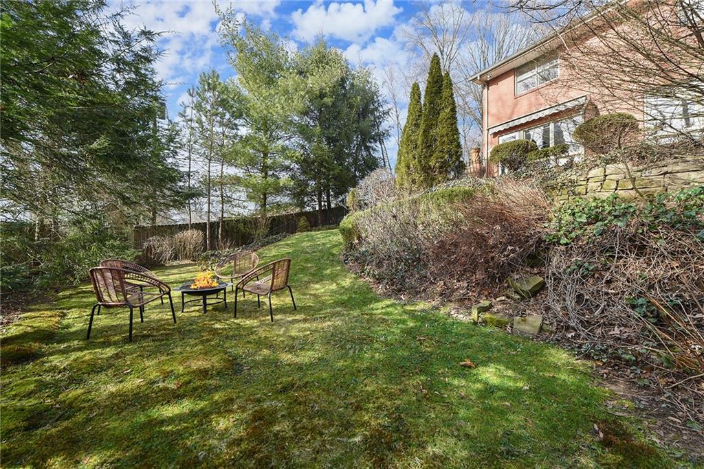 6913 Merton Road Pittsburgh, PA 15202 - Photo 42 of 48 a view of backyard with table and chairs and potted plants